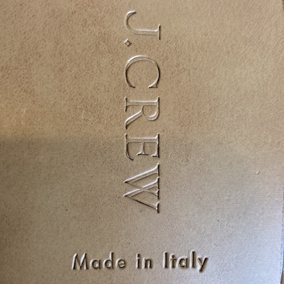 J. Crew Navy and White Raffia Slide Sandals Size 8 Made in Italy Vacation Boho - Picture 11 of 16